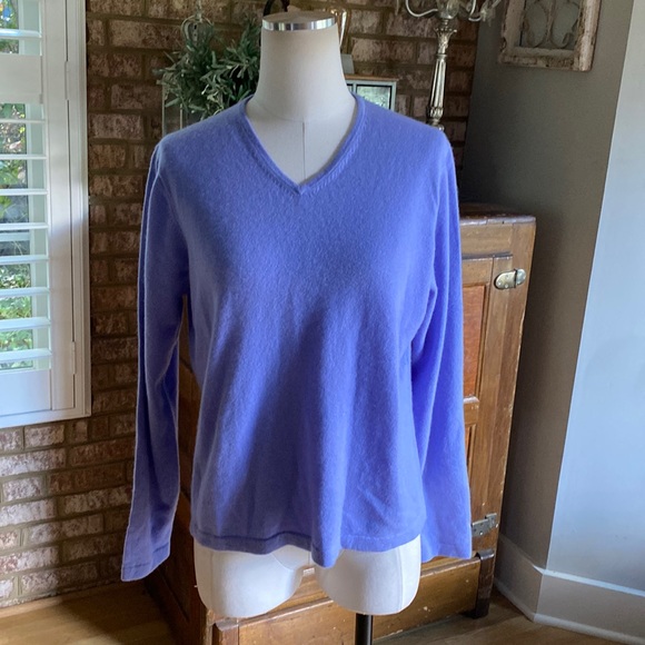 L.L. Bean Sweaters Ll Bean Cashmere V Neck Sweater Women Large New